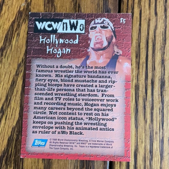 5 WCWnWo wrestling collectors cards: STING, HOGAN, LUGER, GOLDBERG & KEVIN NASH - Picture 4 of 7